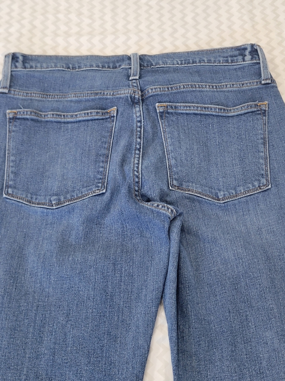 J. Crew Medium Blue Straight-Leg Women's Jeans Slim "The Boyfriend" Size 30 - Picture 13 of 15